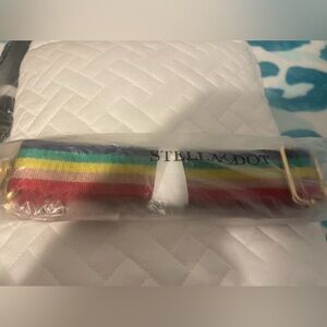 Stella & Dot adjustable shoulder strap rainbow